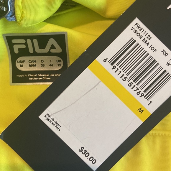 NWT Fila Vision Bra Top - Picture 3 of 4